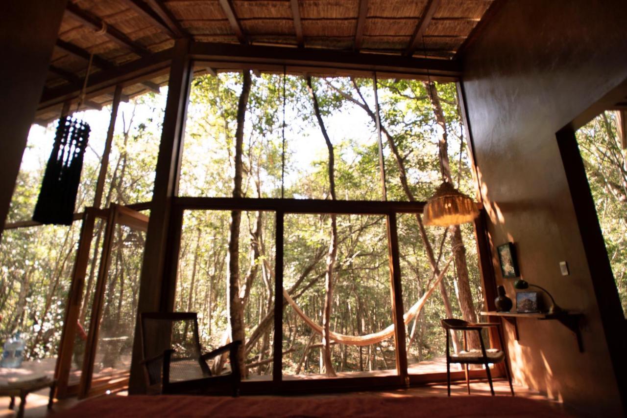 Ojo De Arbol, Boutique Cabin In The Real Jungle トゥルム エクステリア 写真