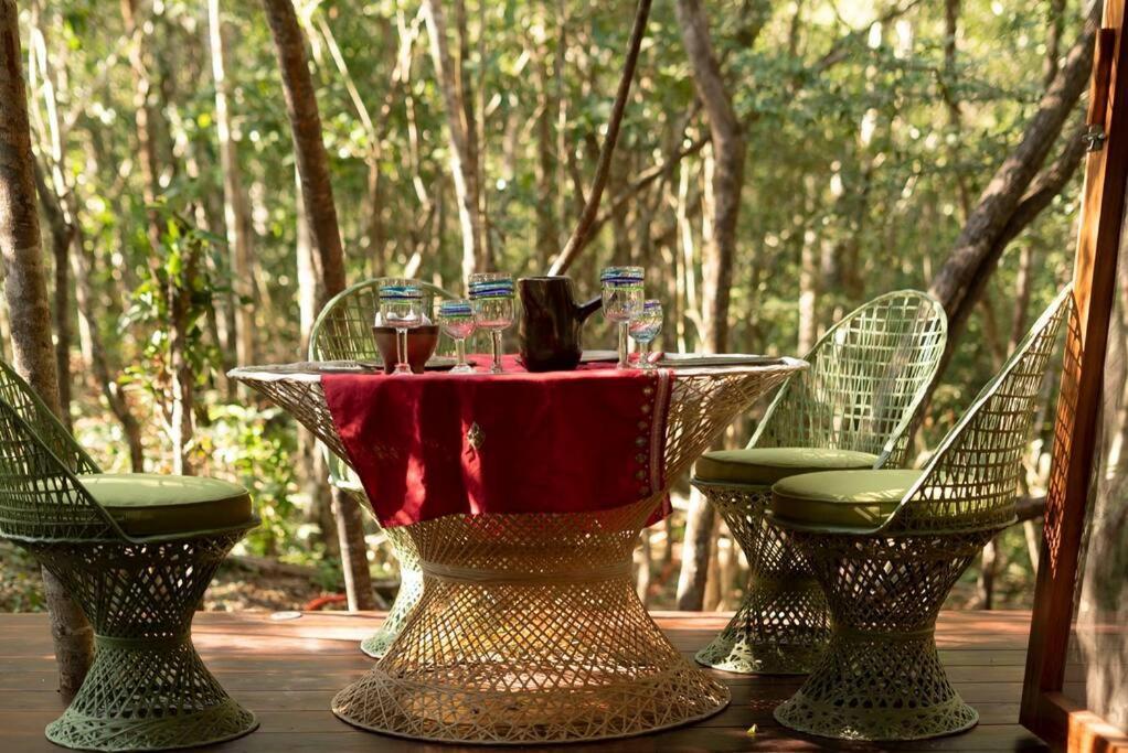 Ojo De Arbol, Boutique Cabin In The Real Jungle トゥルム エクステリア 写真